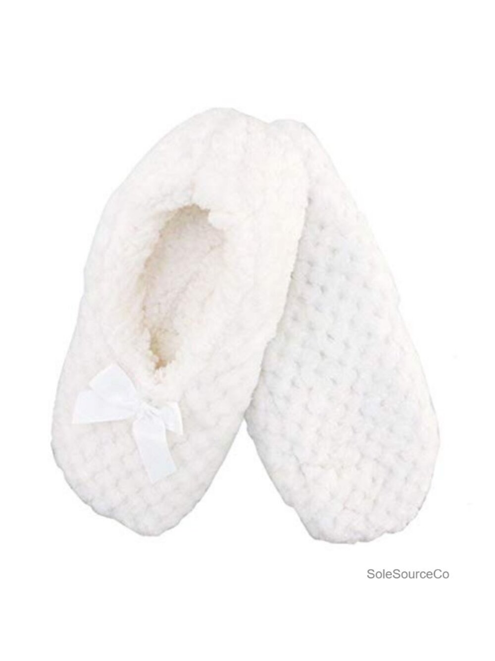 Cozy Fleece-Lined Slip-On Slippers Non-Slip Indoor Travel Women's 7-8